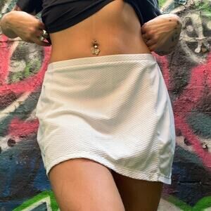 Sporty White Tennis Skort